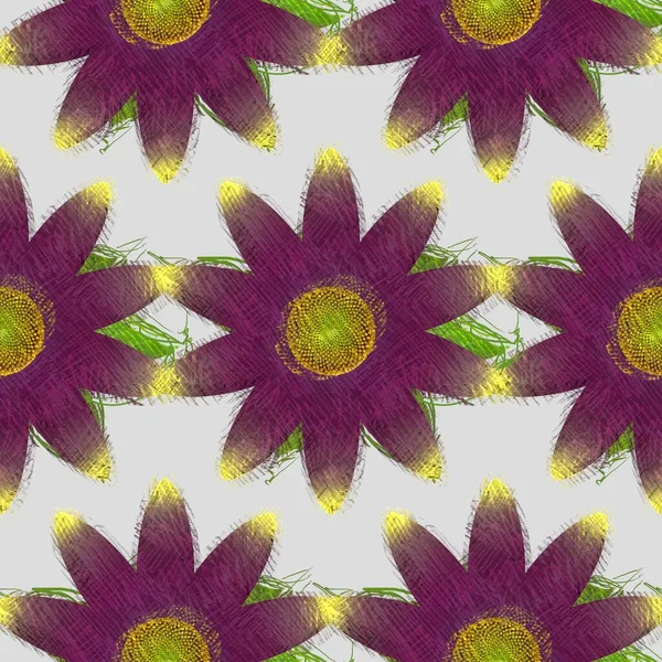 Seamless Pattern Flowers Background — Stock Photo, Image