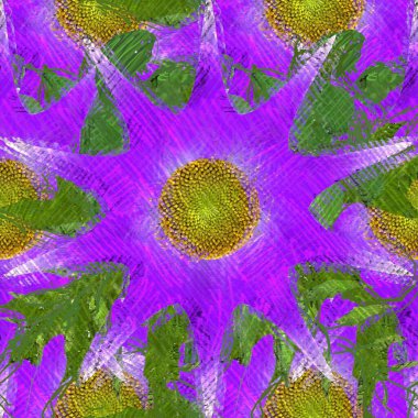 Arka planda çiçekler olan kusursuz desen