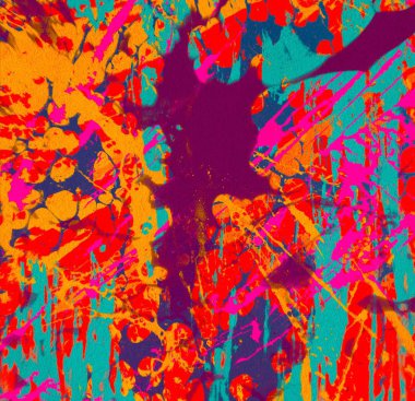 Arkaplanda soyut renkli lekeler