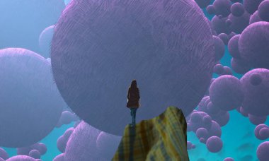 Bulutlu soyut arkaplan