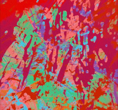 Metin için yeri olan boya lekeleriyle soyut arkaplan   