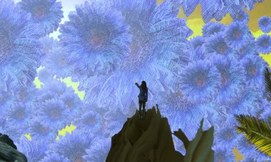 Çiçeklerle kusursuz desen