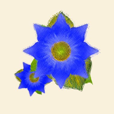 Renkli çiçek doku arka plan 