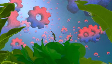 Çiçekli suluboya arkaplan