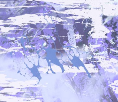 Metin için yeri olan boya lekeleriyle soyut arkaplan