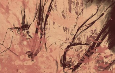 boya lekeleri ile grunge arka plan