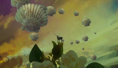 Sarı çiçeklerin arkaplanı