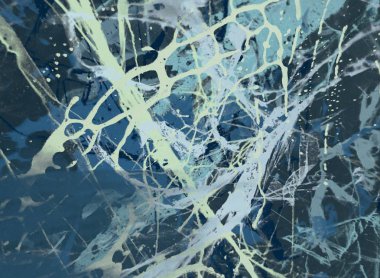 metin için alan ile arka planda soyut renkli lekeler  