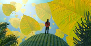 ağaçları ile noel ağacı