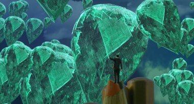 soyut para yaratıcı arka plan