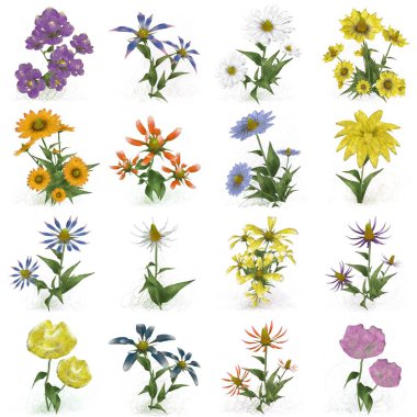 Çiçeklerle kusursuz desen