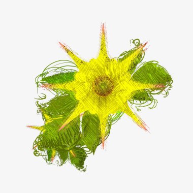 Eskipli arka planda dağınık grungy çiçekler