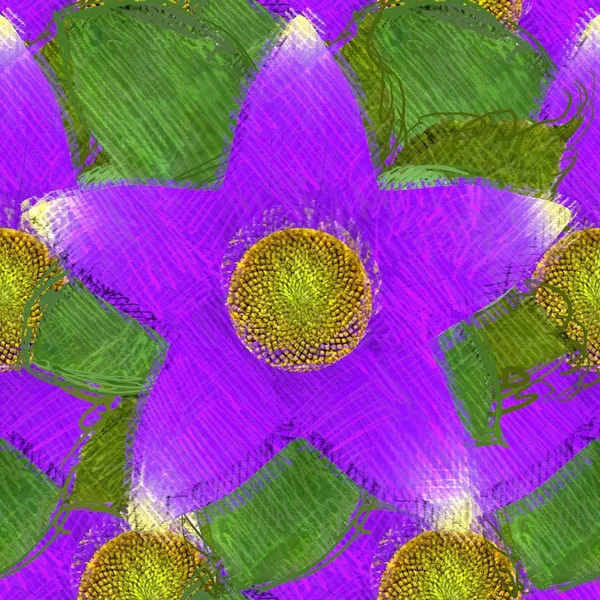 Arka planda çiçekler olan kusursuz desen