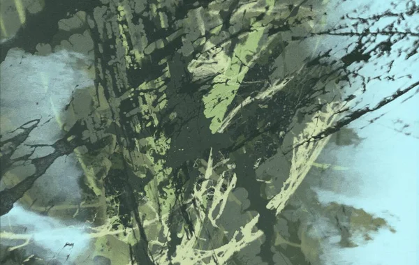 metin için alan ile arka planda soyut renkli lekeler