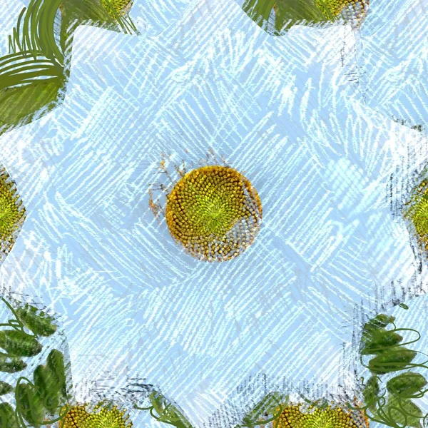 Arka planda çiçekler olan kusursuz desen