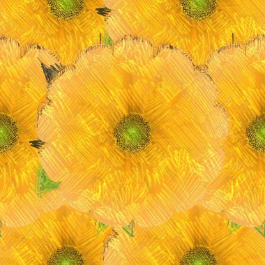 Arka planda çiçekler olan kusursuz desen