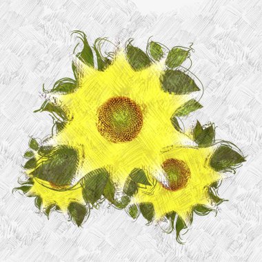 Eskipli arka planda dağınık grungy çiçekler