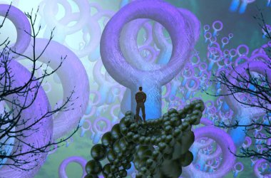 Çiçeklerle soyut arkaplan