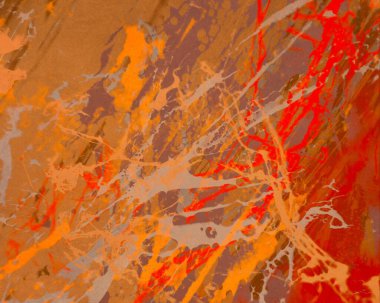 Metin için yeri olan boya lekeleriyle soyut arkaplan