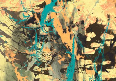 Arkaplanda soyut renkli lekeler