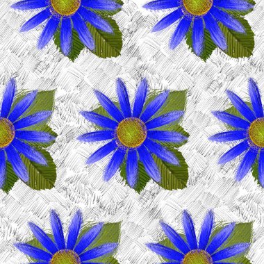 Dağınık tarzda çiçek çizim, grungy arka plan.