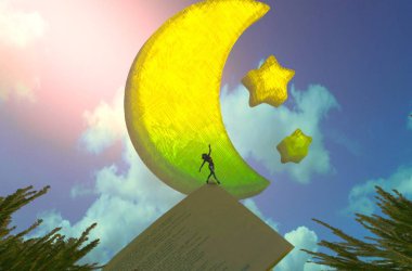 sarı gökyüzü ile sonbahar ağacı