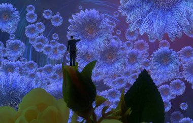 metin için alanı olan soyut kavramsal yaratıcı arkaplan 