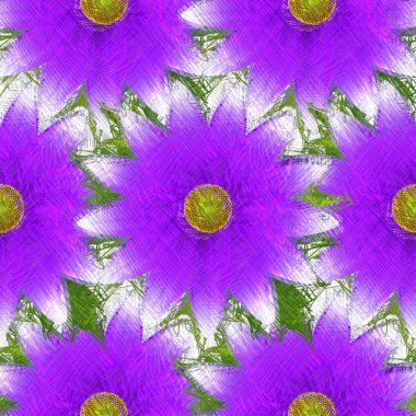 Arka planda çiçekler olan kusursuz desen