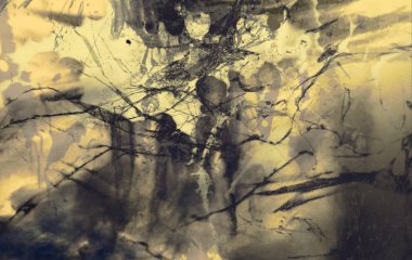 metin için alan ile arka planda soyut renkli lekeler