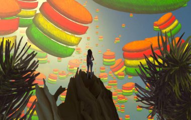 Sebzeli yeşil arka plan