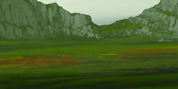 Пейзаж Горах — стоковое фото
