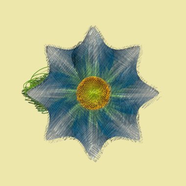 Beyaz üzerine suluboya çiçek