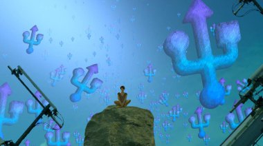 Şehrin soyut Illustration