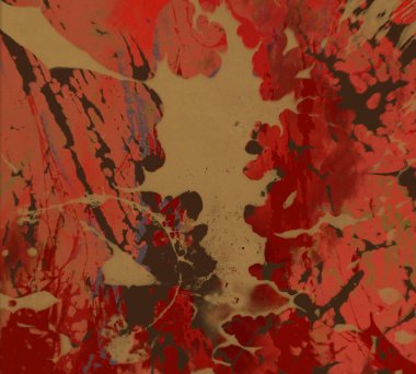 Metin için yeri olan boya lekeleriyle soyut arkaplan  