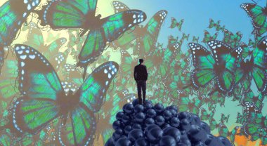 Çiçekli Noel ağacı