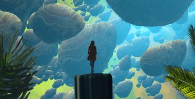 Sahilde güzel çiçekler