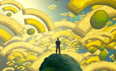 Bahçede yeşil yağ