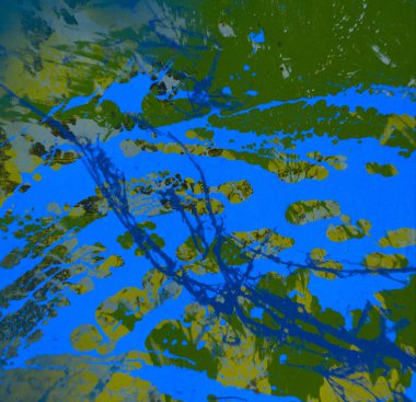 Arkaplanda soyut renkli lekeler