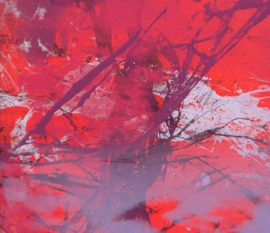 Arkaplanda soyut renkli lekeler