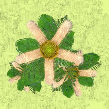 noel ve yeşil yapraklar