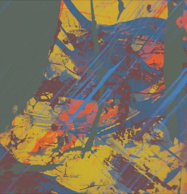 Arkaplanda soyut renkli lekeler