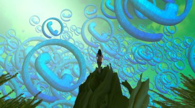 fraktal vektör illüstrasyon