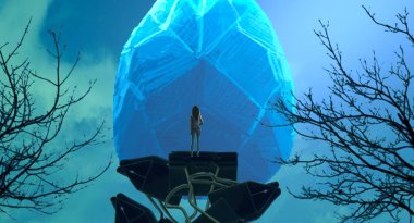 işadamı gökyüzünde