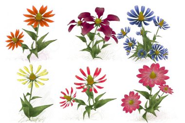 Çiçeklerle kusursuz desen