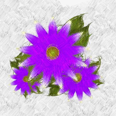 Arka planda çiçekler olan kusursuz desen