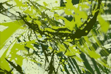 Arkaplanda soyut renkli lekeler