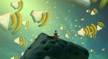 metin için alanı olan soyut kavramsal yaratıcı arkaplan 