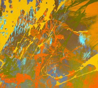 Metin için yeri olan boya lekeleriyle soyut arkaplan