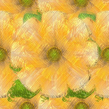 Dağınık tarzda çiçek çizim, grungy arka plan.