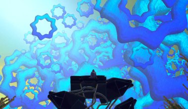 Soyut renkli arka plan, hayal gücü kavramı insan silueti.